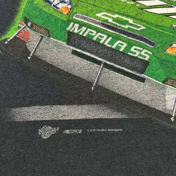 Vintage Dale Jr Shirt Mountain Dew Nascar Racing Graphic Tee y2k 2007 Black - Picture 2 of 12